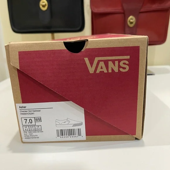 Vans  Slip-On Sneakers - Beige Checkerboard - Picture 8 of 9